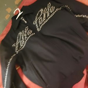 PELLE PELLE Black Wool Jacket SZ SMALL